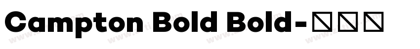 Campton Bold Bold字体转换